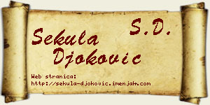 Sekula Đoković vizit kartica